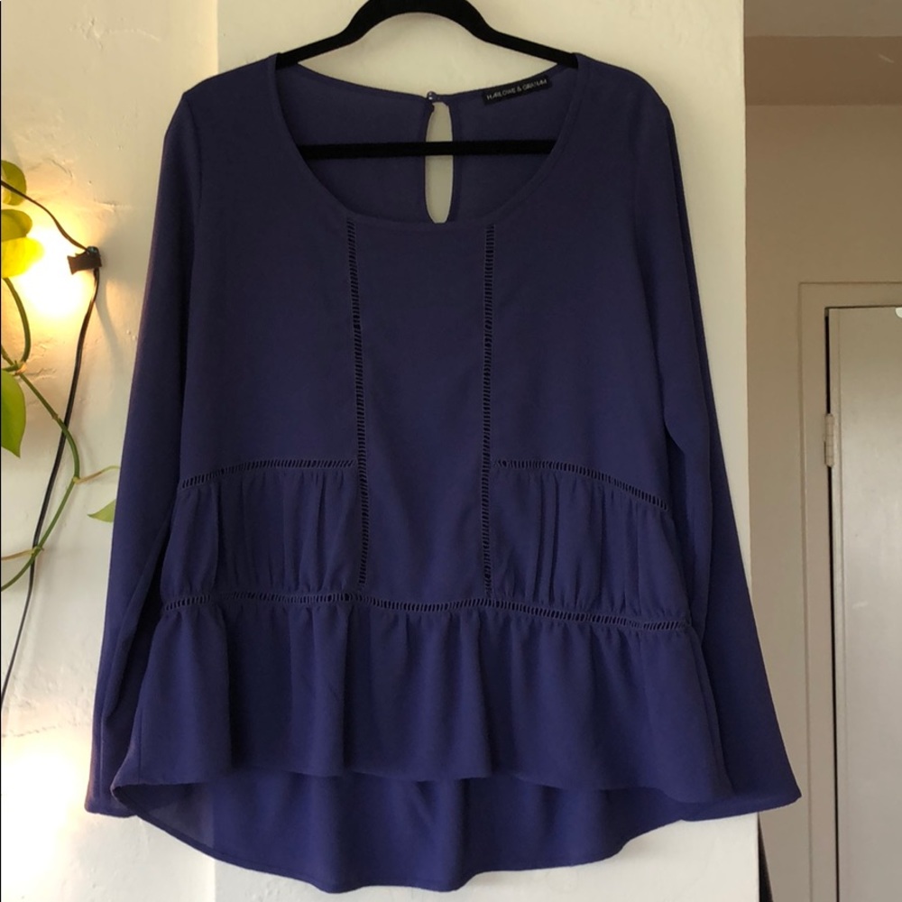 Harlowe & Graham peplum blouse